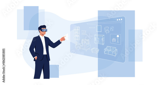 Experiencing virtual shopping with augmented reality for home decoration options