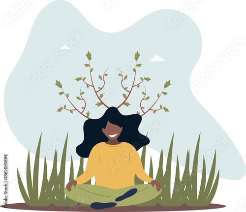 Holistic medicine with alternative body wellness practice.life and employment of people.