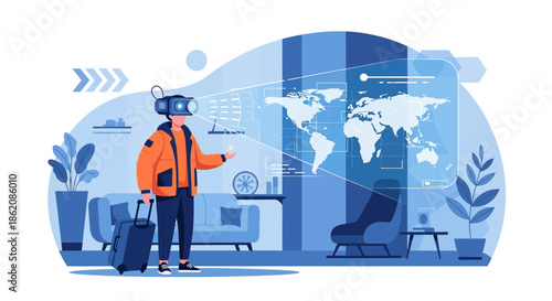 Exploring the world through virtual reality travel experiences at home and beyond horizon