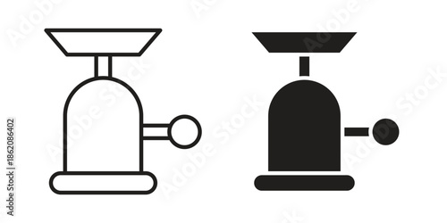 Camping gas icons in trendy flat style. symbol for your web site design, app, UI Vector EPS 10.