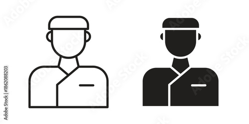 Concierge icons in trendy flat style. symbol for your web site design, app, UI Vector EPS 10.