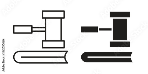 employment law icons in trendy flat style. symbol for your web site design, app, UI Vector EPS 10.