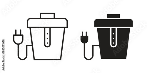 Garbage disposal icons in trendy flat style. symbol for your web site design, app, UI Vector EPS 10.