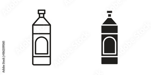 Gin icons in trendy flat style. symbol for your web site design, app, UI Vector EPS 10.
