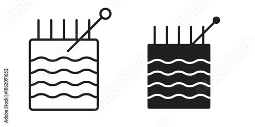Handloom icons in trendy flat style. symbol for your web site design, app, UI Vector EPS 10.