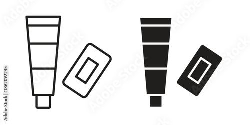 hygiene kit icons in trendy flat style. symbol for your web site design, app, UI Vector EPS 10.