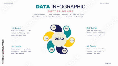 A collection of infographic elements Illustration in a flat style