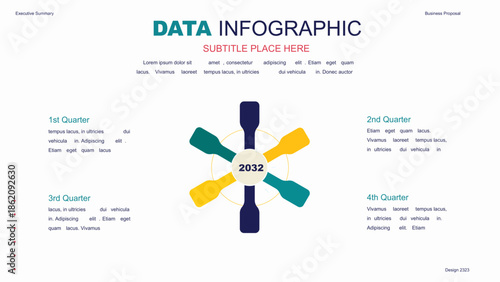 A collection of infographic elements Illustration in a flat style