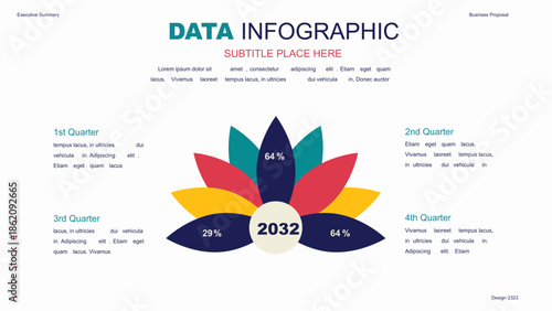 A collection of infographic elements Illustration in a flat style