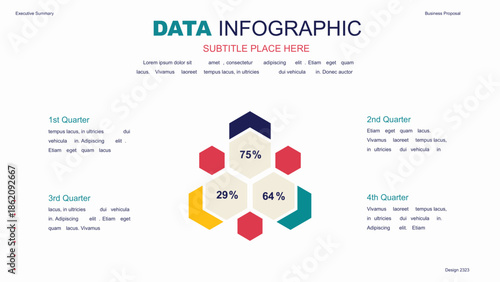 A collection of infographic elements Illustration in a flat style