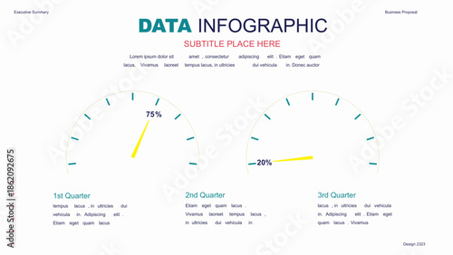 A collection of infographic elements Illustration in a flat style