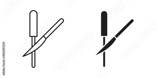 Knife sharpener icons in trendy flat style. symbol for your web site design, app, UI Vector EPS 10.