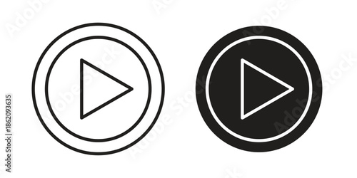 Livestream icons in trendy flat style. symbol for your web site design, app, UI Vector EPS 10.