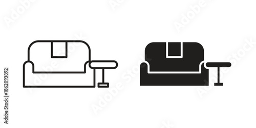 Lounge icons in trendy flat style. symbol for your web site design, app, UI Vector EPS 10.