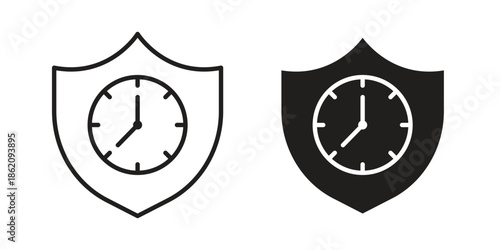 Long term icons in trendy flat style. symbol for your web site design, app, UI Vector EPS 10.
