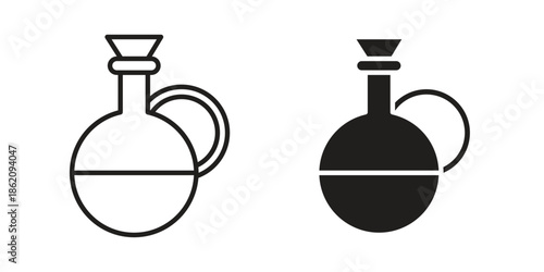 Massage oil icons in trendy flat style. symbol for your web site design, app, UI Vector EPS 10.