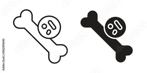 Multiple myeloma icons in trendy flat style. symbol for your web site design, app, UI Vector EPS 10.