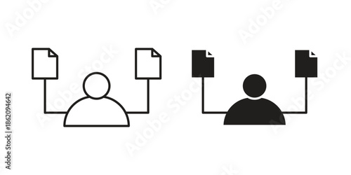 Multitask icons in trendy flat style. symbol for your web site design, app, UI Vector EPS 10.