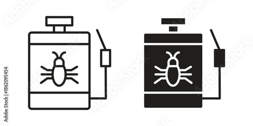 Pesticide icons in trendy flat style. symbol for your web site design, app, UI Vector EPS 10.