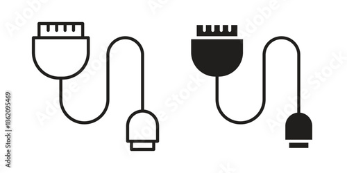 Phone cable icons in trendy flat style. symbol for your web site design, app, UI Vector EPS 10.