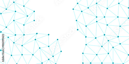 Abstract of simple line triangle pattern geometric background. Network geometry background. Digital data visualization Network geometry background. World globe blockchain technology background connect