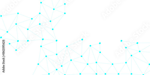 Abstract of simple line triangle pattern geometric background. Network geometry background. Digital data visualization Network geometry background. World globe blockchain technology background connect