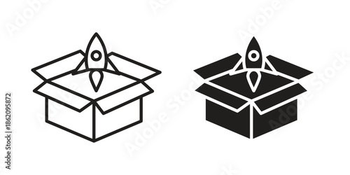 Product release icons in trendy flat style. symbol for your web site design, app, UI Vector EPS 10.