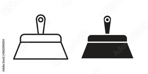 Putty knife icons in trendy flat style. symbol for your web site design, app, UI Vector EPS 10.