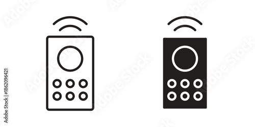 Remote control icons in trendy flat style. symbol for your web site design, app, UI Vector EPS 10.