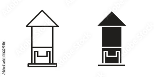 Silo icons in trendy flat style. symbol for your web site design, app, UI Vector EPS 10.