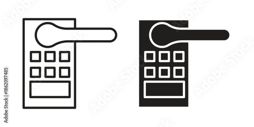 Smart lock icons in trendy flat style. symbol for your web site design, app, UI Vector EPS 10.