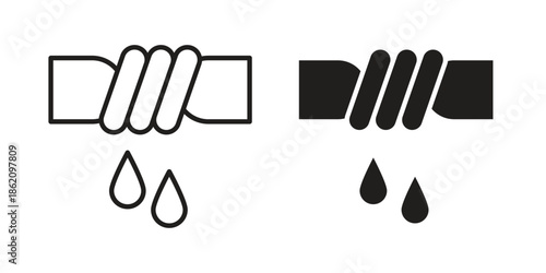 Squeeze icons in trendy flat style. symbol for your web site design, app, UI Vector EPS 10.