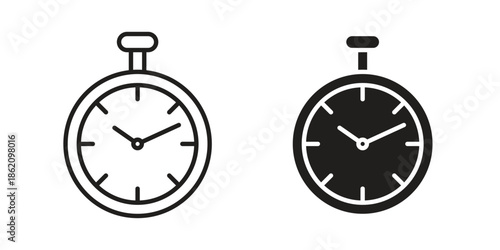 Stopwatch icons in trendy flat style. symbol for your web site design, app, UI Vector EPS 10.