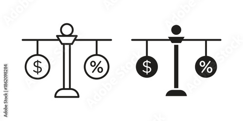 Taxes icons in trendy flat style. symbol for your web site design, app, UI Vector EPS 10.