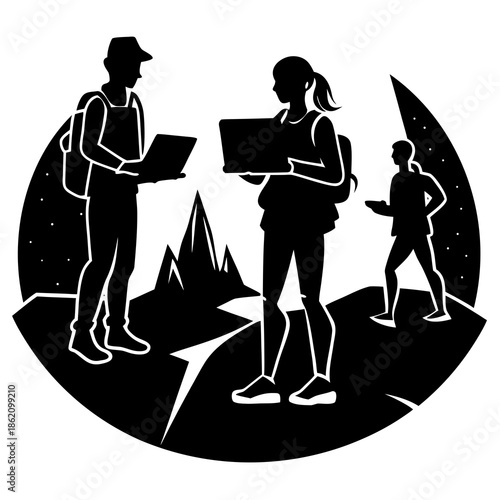 Digital Nomad Silhouette Concept
