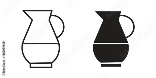 Vinegar icons in trendy flat style. symbol for your web site design, app, UI Vector EPS 10.