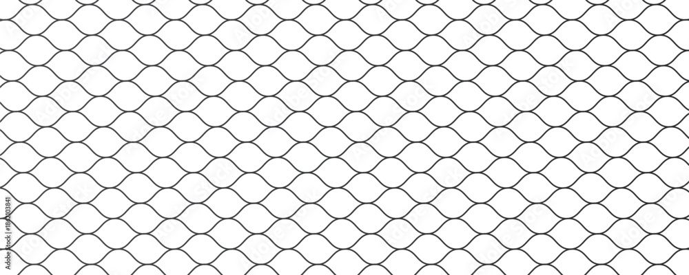 Fototapeta premium Mesh texture for fishing nets. Seamless pattern for sportswear or soccer goal, volleyball net, basketball hoop