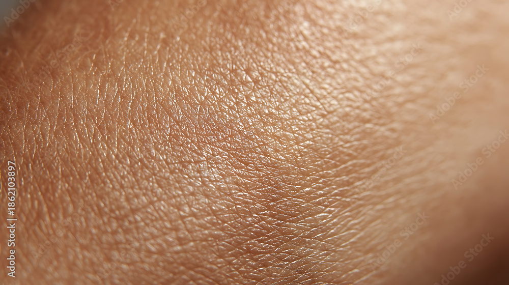 Fototapeta premium Detailed Macro View of Human Skin Surface with Visible Pores