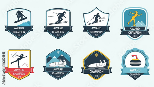 Awards Collection: Emblems of winter sports, showcasing the essence of competition, dedication, and the thrill of achievement. A visual symphony that celebrates the pinnacle of athletic prowess.