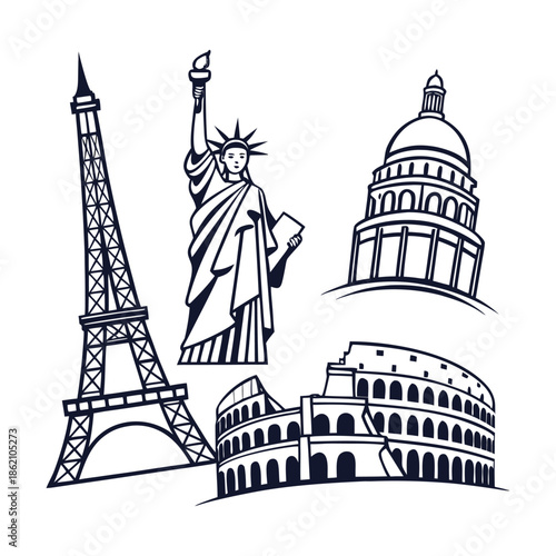 A collection of black silhouette vectors featuring Islamic architectural elements, lanterns, crescent moon, stars, and geometric patterns, ideal for Ramadan and Eid decorations.
