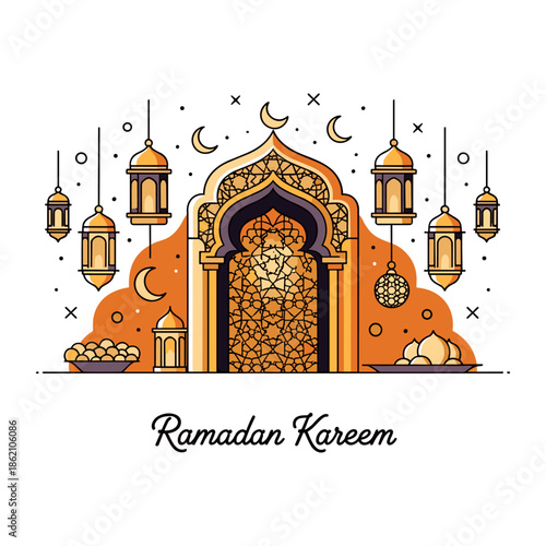 Child wearing winter clothes Vector