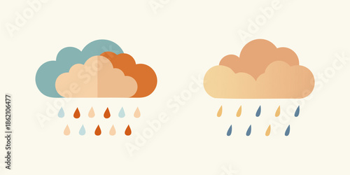 Hand holding cloud computing concept icon illustration
