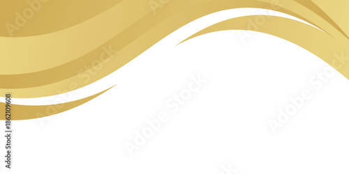 gold wave curve, golden wave corner shape for element, stripes ribbon golden graphic. vector illustration eps10
