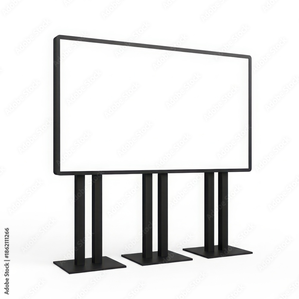 Obraz premium Modern tv stand, isolated on white background