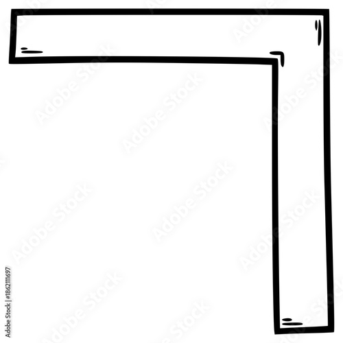 pigpen cipher G illustration hand drawn outline vector