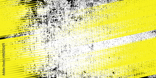 yellow black brush wrap car sticker pattern abstract banner sporty lines black yellow color combination grunge brush modern pattern racing motorsport vector design.