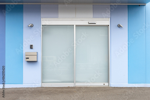 Shop Boutique Store Front with Big Window and Place for Name