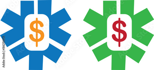 Finance Gear Dollar Logo Design Business Money Icon