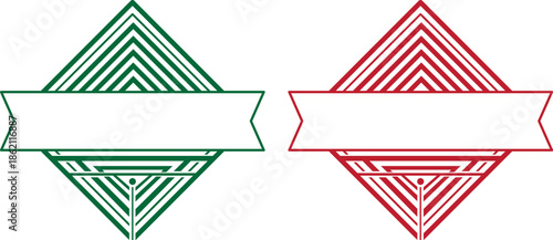 Geometric Line Frame Logo Design Minimal Abstract Badge