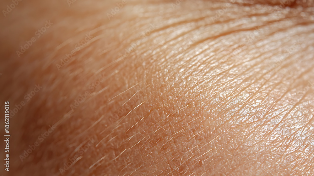 Fototapeta premium Macro Skin Texture with Fine Hairs and Pores 6bac24445195